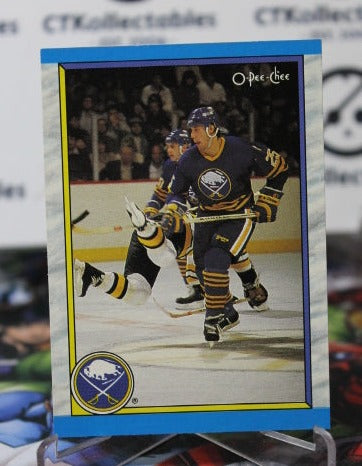 1989-90 O-PEE CHEE SABRES # 299  FINAL STANDING BUFFALO SABRES NHL HOCKEY TRADING CARD