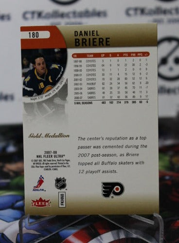 2007-08 FLEER ULTRA DANIEL BRIERE # 180 BUFFALO SABRES NHL HOCKEY TRADING CARD