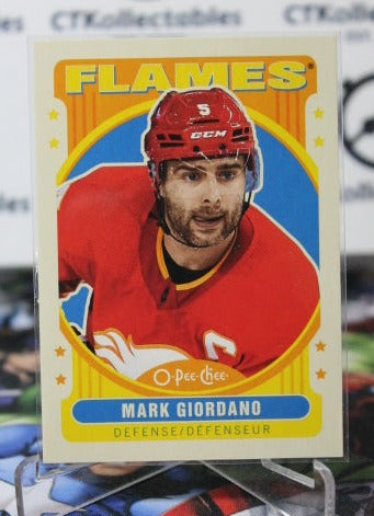 2021-22  O-PEE-CHEE MARK GIORDANO # 381 RETRO HOCKEY NHL CALGARY FLAMES  CARD