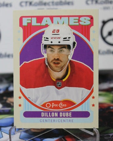 2021-22  O-PEE-CHEE DILLON DUBE # 105 RETRO HOCKEY NHL CALGARY FLAMES  CARD