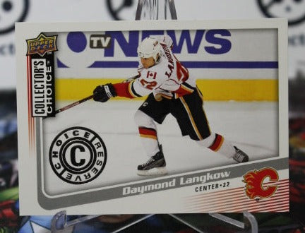 2009-10 UPPER DECK COLLECTOR'S CHOICE DAYMOND LANGKOW # 129  HOCKEY NHL CALGARY FLAMES  CARD