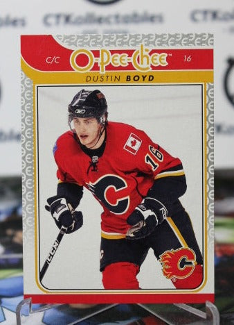 2009-10  O-PEE-CHEE DUSTIN BOYD # 308 HOCKEY NHL CALGARY FLAMES  CARD