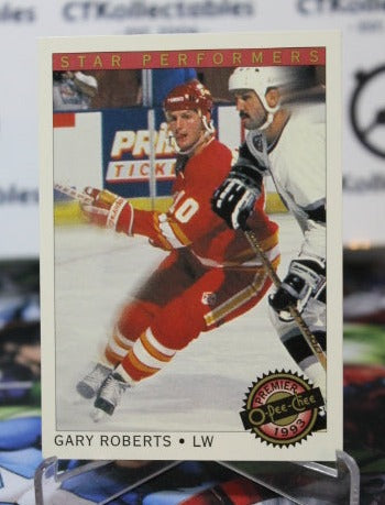 1992-93 O-PEE-CHEE PREMIER GARY ROBERTS # 14 HOCKEY NHL CALGARY FLAMES  CARD