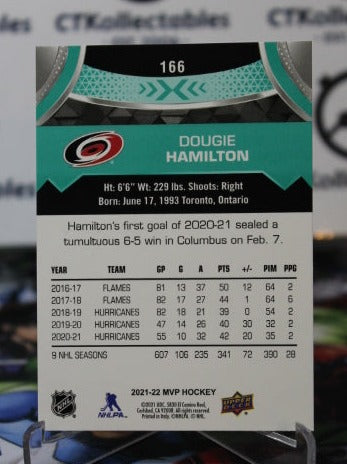 2021-22 UPPER DECK  MVP DOUGIE HAMILTON # 166 CAROLINA HURRICANES NHL HOCKEY TRADING CARD