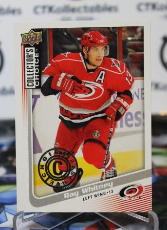 2009-10 UPPER DECK RAY WHITNEY # 178 CHOICE RESERVE CAROLINA HURRICANES NHL HOCKEY TRADING CARD