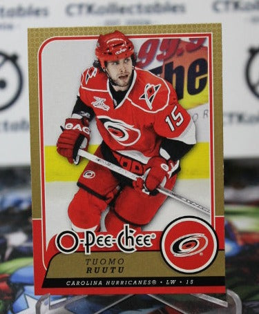 2008-09 O-PEE-CHEE TUOMO RUUTU # 164 CAROLINA HURRICANES NHL HOCKEY TRADING CARD