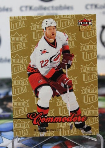 2007-08 FLEER ULTRA MIKE COMMODORE # 165 CAROLINA HURRICANES NHL HOCKEY TRADING CARD