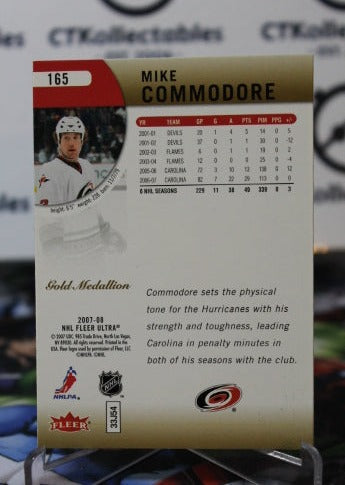 2007-08 FLEER ULTRA MIKE COMMODORE # 165 CAROLINA HURRICANES NHL HOCKEY TRADING CARD