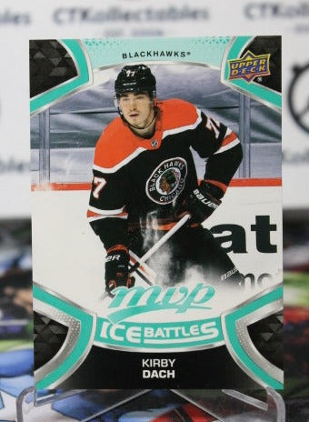 2021-22 UPPER DECK MVP KIRBY DACH # 177 ICE BATTLES CHICAGO BLACKHAWKS NHL HOCKEY TRADING CARD