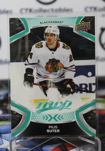 2021-22 UPPER DECK MVP PIUS SUTER # 158 ROOKIE CHICAGO BLACKHAWKS NHL HOCKEY TRADING CARD