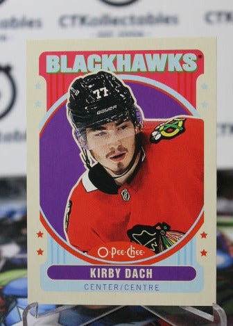 2021-22 O-PEE-CHEE KIRBY DACH # 31 RETRO CHICAGO BLACKHAWKS NHL HOCKEY TRADING CARD
