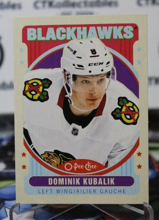 2021-22 O-PEE-CHEE DOMINIK KUBALIK # 87 RETRO CHICAGO BLACKHAWKS NHL HOCKEY TRADING CARD