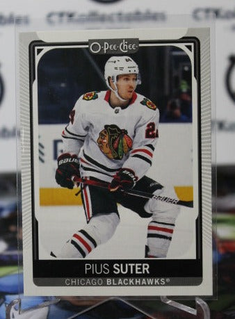 2021-22 O-PEE-CHEE PIUS SUTER # 159 ROOKIE CHICAGO BLACKHAWKS NHL HOCKEY TRADING CARD