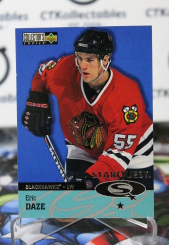 1997-98 UPPER DECK ERIC DAZE # SQ15 STARQUEST  CHICAGO BLACKHAWKS NHL HOCKEY TRADING CARD