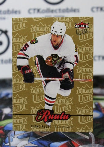 2007-08 FLEER ULTRA TUOMO RUUTU # 155 CHICAGO BLACKHAWKS NHL HOCKEY TRADING CARD