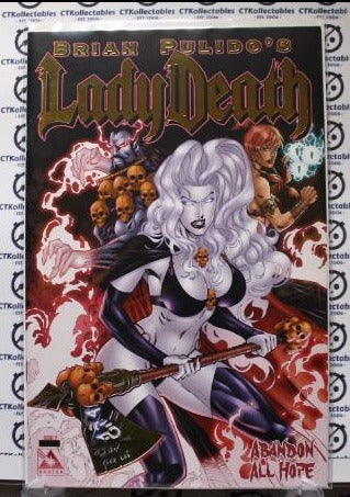 LADY DEATH # 2 ABANDON ALL HOPE GOLD VARIANT AVATAR COMICS  NM COMIC BOOK 2021