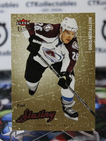 2008-09  FLEER ULTRA PAUL STASTNY # 129 COLORADO AVALANCHE  NHL HOCKEY TRADING CARD