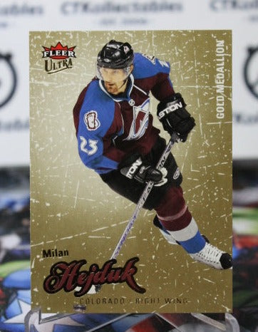 2008-09  FLEER ULTRA MILAN HEJDUK # 127 COLORADO AVALANCHE  NHL HOCKEY TRADING CARD