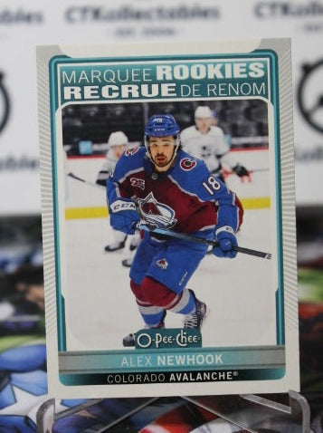 2021-22  O-PEE-CHEE ALEX NEWHOOK # 536 MARQUEE ROOKIES COLORADO AVALANCHE  NHL HOCKEY  CARD