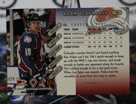 1997-98 DONRUSS ADAM DEADMARSH # 161 COLORADO AVALANCHE  NHL HOCKEY  CARD