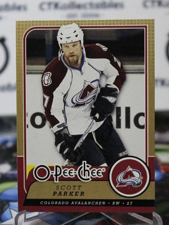 2008-09  O-PEE-CHEE SCOTT PARKER # 51 COLORADO AVALANCHE  NHL HOCKEY  CARD
