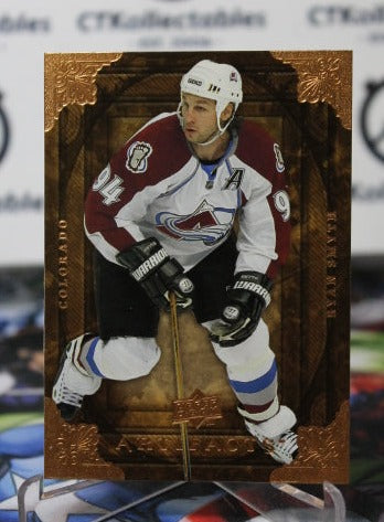 2008-09 UPPER DECK ARTIFACTS RYAN SMYTH # 76  COLORADO AVALANCHE  NHL HOCKEY TRADING CARD