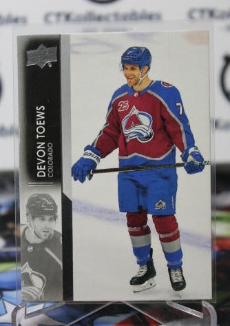 2021-22 UPPER DECK  DEVON TOEWS # 51  COLORADO AVALANCHE  NHL HOCKEY TRADING CARD