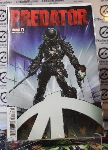 PREDATOR # 1 VARIANT EDITION  MARVEL COMIC BOOK PARENTAL ADVISORY 2022