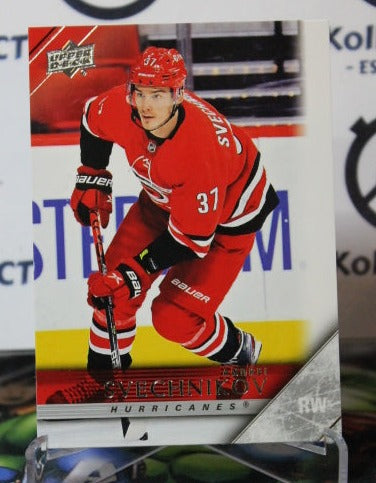 2020-21 UPPER DECK ANDREI SVECHNIKOV # T-15 TRIBUTE CAROLINA HURRICANES NHL HOCKEY TRADING CARD