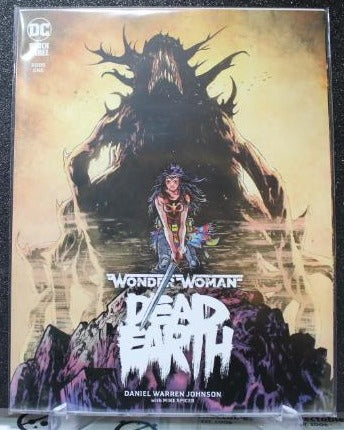 WONDER WOMAN # 1 DEAD EARTH BOOK ONE VARIANT COVER OVERSIZED COMIC BOOK NM DC 2020