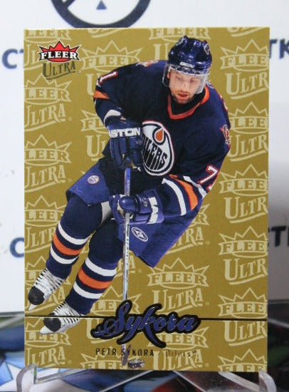 2007-08 FLEER PETR SYKORA # 121  EDMONTON OILERS HOCKEY CARD