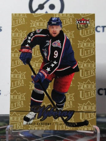 2007-08 FLEER ULTRA  DAVID VYBORNY # 145 COLUMBUS BLUE JACKETS HOCKEY CARD