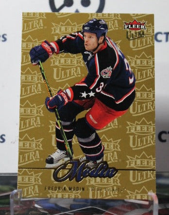 2007-08 FLEER ULTRA FREDRIK MODIN # 139 COLUMBUS BLUE JACKETS HOCKEY CARD