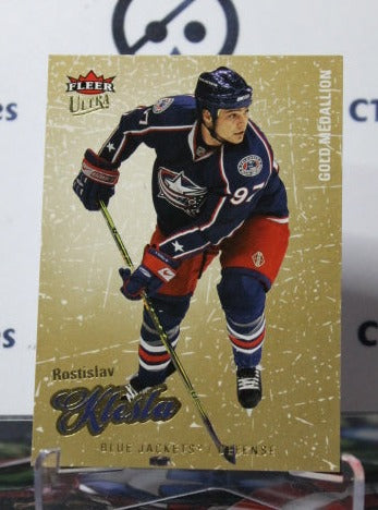 2008-09 FLEER ULTRA  ROSTISLAV KLESA # 134 COLUMBUS BLUE JACKETS HOCKEY CARD
