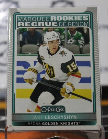 2021-22 O-PEE-CHEE JAKE LESCHYSHYN # 629 MARQUEE ROOKIE  NHL GOLDEN KNIGHTS HOCKEY CARD