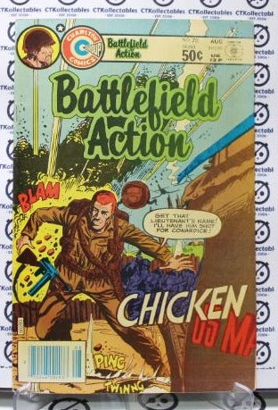 BATTLEFIELD ACTION # 70 VF/F  CHARLTON WAR COMIC BOOK 1981