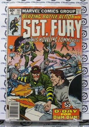SGT. FURY AHD HIS HOWLING COMMANDOS # 155  VF/ F WAR MARVEL COMIC BOOK 1979