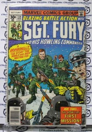 SGT. FURY AHD HIS HOWLING COMMANDOS # 139  F WAR MARVEL COMIC BOOK 1977