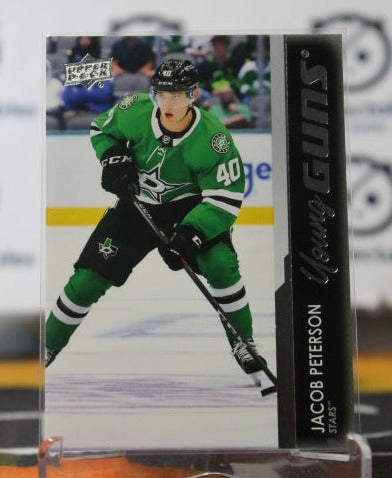 2021-22 UPPER DECK YOUNG GUNS JACOB PETERSON # 492 ROOKIE DALLAS STARS HOCKEY CARD