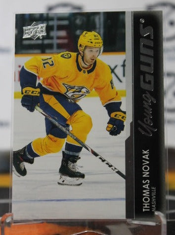 2021-22 UPPER DECK YOUNG GUNS THOMAS NOVAK # 476 ROOKIE NASHVILLE PREDATORS HOCKEY CARD