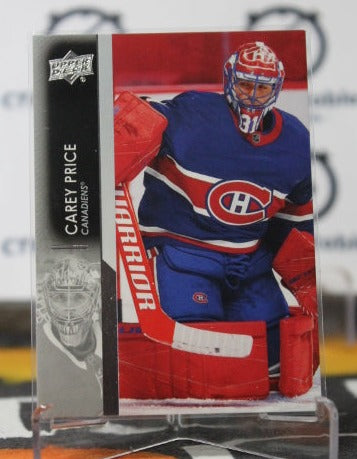 2021-22 UPPER DECK CAREY PRICE # 347  MONTREAL CANADIANS HOCKEY CARD