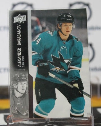 2021-22 UPPER DECK ALEXANDER BARABANOV # 392  ROOKIE SAN JOSE SHARKS HOCKEY CARD