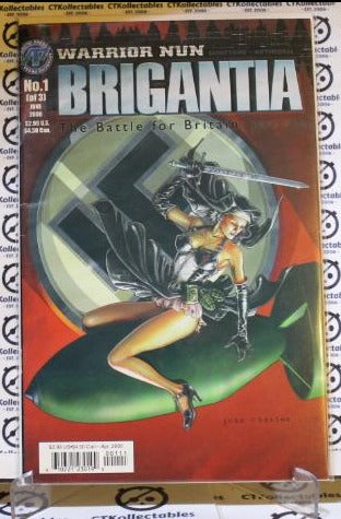 WARRIOR NUN BRIGANTIA  # 1 THE BATTLE OF BRITAIN VF ANTARCTIC PRESS ENTERTAINMENT COMIC BOOK 2000