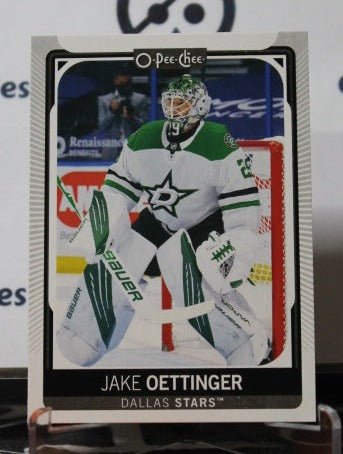 2021-2022 O-PEE-CHEE JAKE OETTINGER # 447 ROOKIE DALLAS STARS NHL HOCKEY TRADING CARD