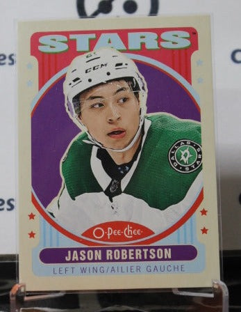 2021-2022 O-PEE-CHEE JASON ROBERTSON # 61 RETRO ROOKIE DALLAS STARS NHL HOCKEY TRADING CARD