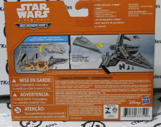 STAR WARS MICROMACHINES A NEW HOPE 7 PIECE PACK DISNEY HASBRO 2015