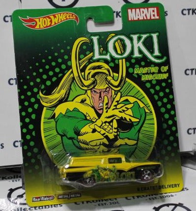 HOT WHEELS MATTEL LOKI MARVEL 8 CRATE DELIVERY 2014