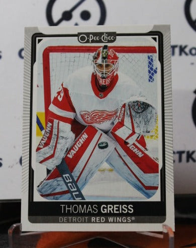 2021-22  O-PEE-CHEE THOMAS GREISS # 202  DETROIT RED WINGS NHL HOCKEY TRADING CARD