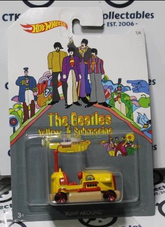 HOT WHEELS MATTEL  THE BEATLES YELLOW SUBMARINE 1/6 BUMP AROUND 2015