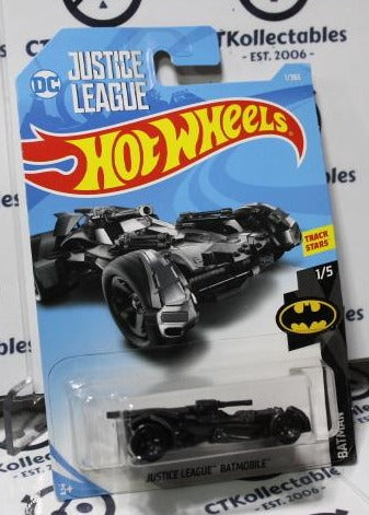 Hot Wheels 2017 Batman: DC JUSTICE LEAGUE BAT MOBILE 1/365 Long Card 1/5 BLACK